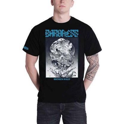 Black - Front - Baroness Unisex Adult Broken Halo Cotton T-Shirt