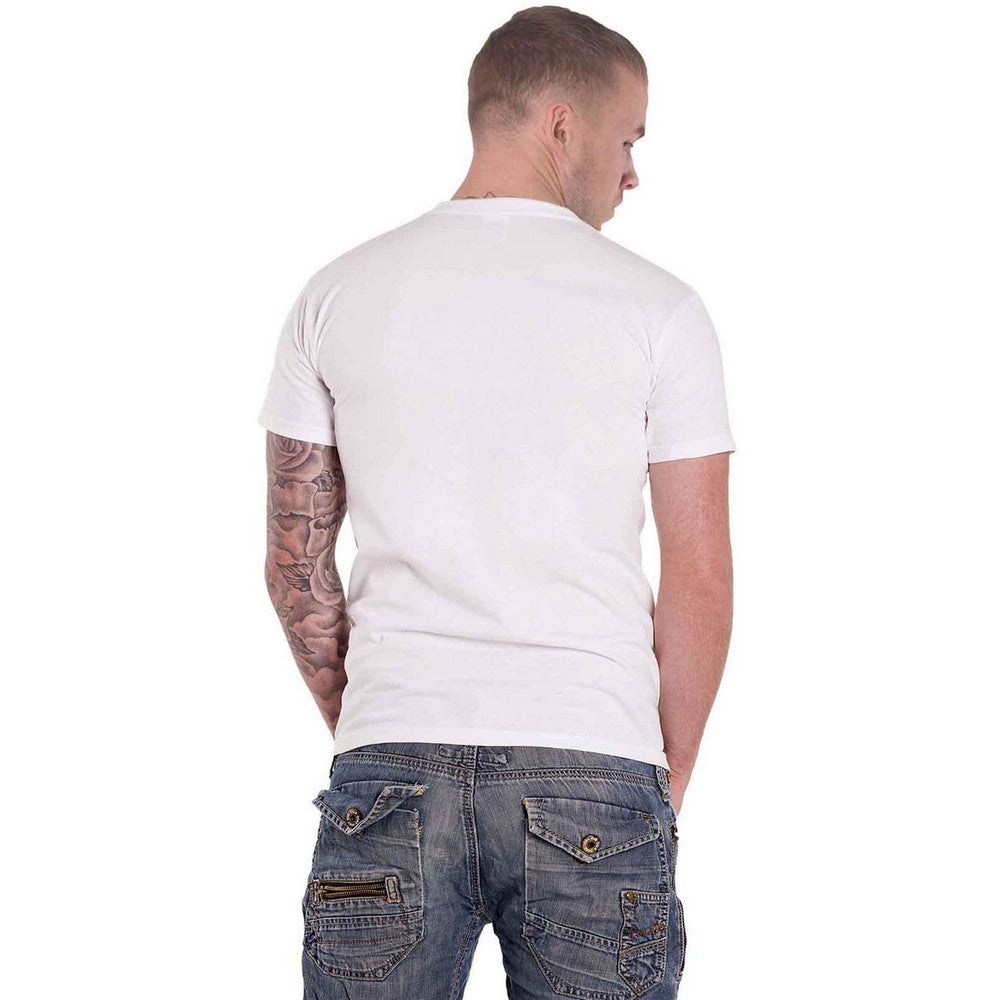 White - Lifestyle - Gorillaz Unisex Adult Logo Cotton T-Shirt