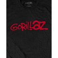 Black - Side - Gorillaz Unisex Adult Logo Cotton T-Shirt