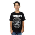 Black - Back - Ramones Childrens-Kids Presidential Seal Cotton T-Shirt
