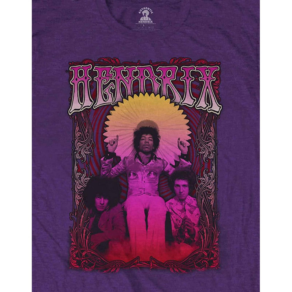 Purple - Side - Jimi Hendrix Unisex Adult Karl Ferris Wheel Cotton T-Shirt