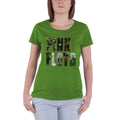 Green - Front - Pink Floyd Womens-Ladies Echoes Album Montage T-Shirt