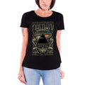 Black - Front - Pink Floyd Womens-Ladies Carnegie Hall Poster Cotton T-Shirt