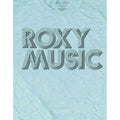 Sky Blue - Side - Roxy Music Unisex Adult Disco Logo Cotton T-Shirt