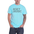 Sky Blue - Front - Roxy Music Unisex Adult Disco Logo Cotton T-Shirt