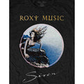 Black - Side - Roxy Music Unisex Adult Siren Cotton T-Shirt
