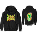 Black - Front - Billie Eilish Unisex Adult Flames Logo Hoodie