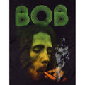 Black - Side - Bob Marley Unisex Adult Smoking Da Erb Cotton T-Shirt