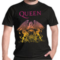 Black - Front - Queen Unisex Adult Gradient Crest T-Shirt
