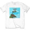 White - Front - Yes Unisex Adult Heaven & Earth Cotton T-Shirt