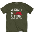 Military Green - Front - Paul Weller Unisex Adult A Kind Revolution T-Shirt