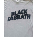 Grey - Pack Shot - Black Sabbath Unisex Adult Wavy Cotton Logo T-Shirt