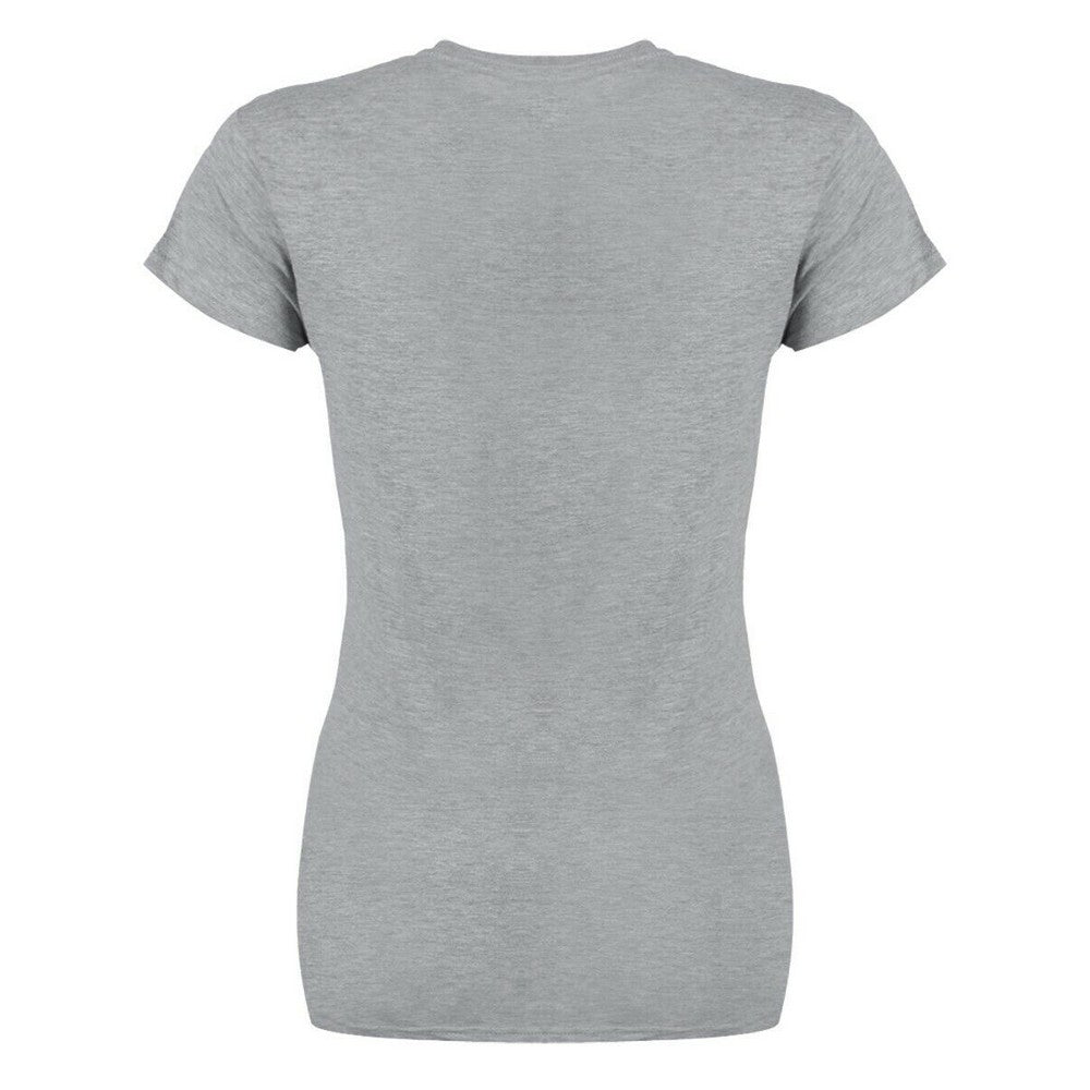 Heather Grey - Back - Joy Division Womens-Ladies Space Lady T-Shirt