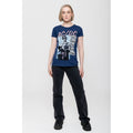Navy Blue - Pack Shot - AC-DC Womens-Ladies Dirty Deeds Done Dirt Cheap Vintage T-Shirt