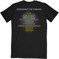 Black - Back - Anthrax Unisex Adult Spreading The Disease Track List T-Shirt