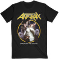 Black - Front - Anthrax Unisex Adult Spreading The Disease Track List T-Shirt