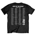 Black - Front - Kiss Unisex Adult End Of The Road Tour Cotton T-Shirt