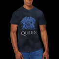 Black - Back - Queen Unisex Adult Wash Collection Crest T-Shirt