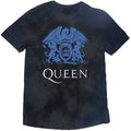 Black - Front - Queen Unisex Adult Wash Collection Crest T-Shirt