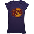 Purple - Front - David Bowie Womens-Ladies Diamond Dogs Vintage Logo T-Shirt