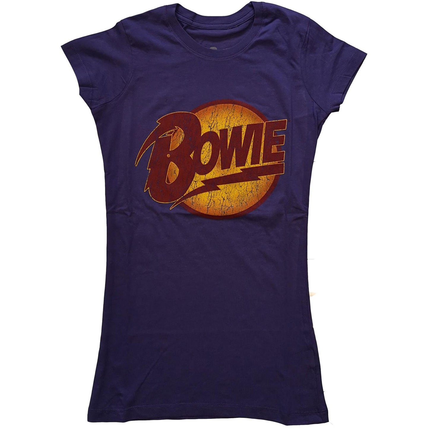 Purple - Front - David Bowie Womens-Ladies Diamond Dogs Vintage Logo T-Shirt