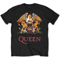 Black - Front - Queen Unisex Adult Classic Crest Cotton T-Shirt