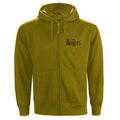 Green - Front - The Beatles Unisex Adult Drop T Logo Full Zip Hoodie