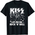 Black - Front - Kiss Unisex Adult Let Me Go Cotton T-Shirt