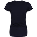 Navy Blue - Back - Queen Womens-Ladies Vintage Union Jack Cotton T-Shirt