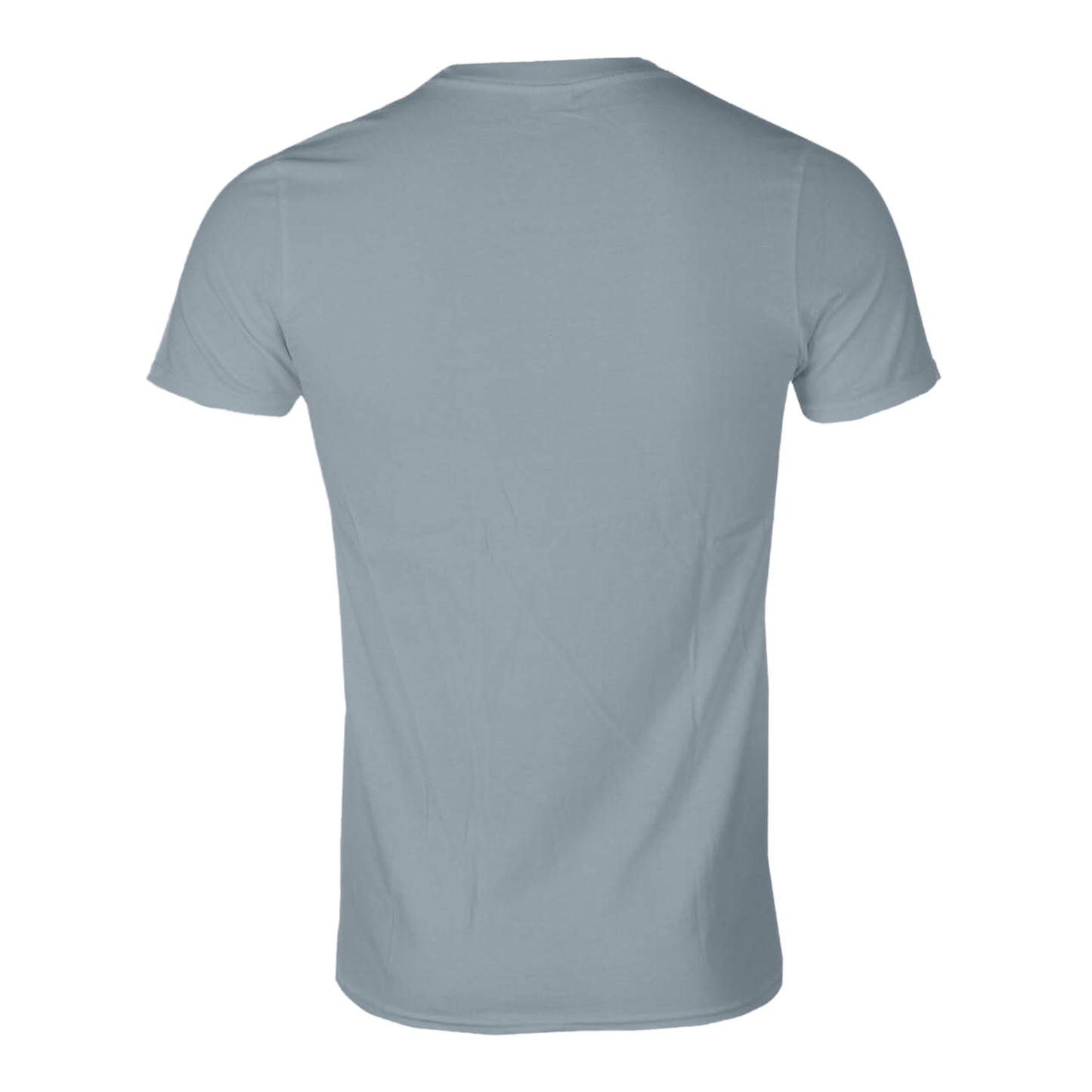 Light Blue - Back - Gorillaz Unisex Adult Plastic Beach Cotton T-Shirt