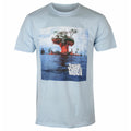 Light Blue - Front - Gorillaz Unisex Adult Plastic Beach Cotton T-Shirt
