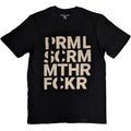 Black - Front - Primal Scream Unisex Adult Muthafucka Cotton T-Shirt