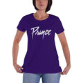 Purple - Front - Prince Womens-Ladies Logo Cotton T-Shirt