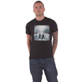 Black - Front - The Beatles Unisex Adult Abbey Christmas Cotton T-Shirt