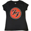 Black - Front - Foo Fighters Womens-Ladies Logo Cotton T-Shirt
