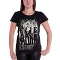 Black - Front - The Beatles Womens-Ladies Tittenhurst Lamppost Foil T-Shirt