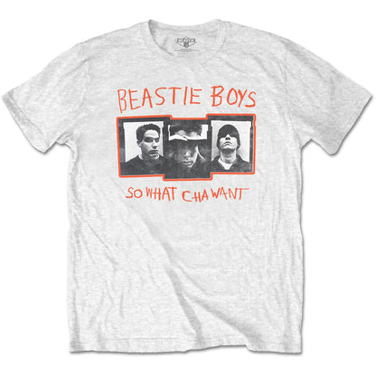 White - Front - Beastie Boys Unisex Adult So What Cha Want Cotton T-Shirt