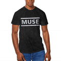 Black - Front - Muse Unisex Adult Dip Dye Logo T-Shirt