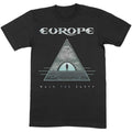 Black - Front - Europe Unisex Adult Walk The Earth Cotton T-Shirt