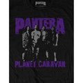 Black - Side - Pantera Unisex Adult Planet Caravan Cotton T-Shirt