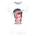 White - Front - David Bowie Womens-Ladies Aladdin Sane T-Shirt