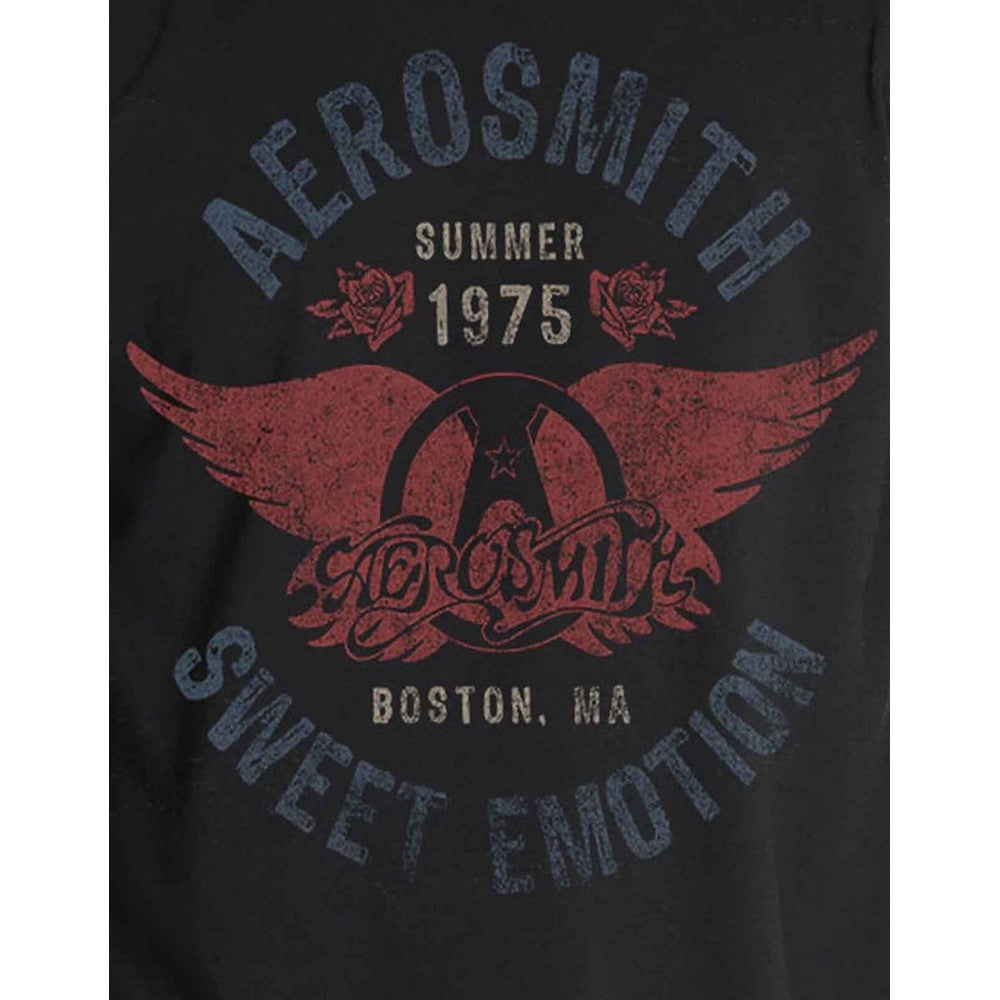 Black - Side - Aerosmith Unisex Adult Sweet Emotion Cotton T-Shirt
