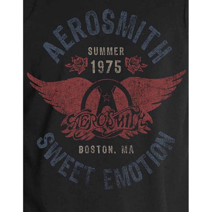 Black - Side - Aerosmith Unisex Adult Sweet Emotion Cotton T-Shirt