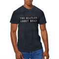 Black - Front - The Beatles Unisex Adult Abbey Road Sign Dip Dye T-Shirt