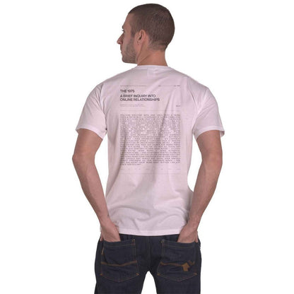 White - Back - The 1975 Unisex Adult A Brief Inquiry Cotton T-Shirt