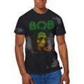Grey - Front - Bob Marley Unisex Adult Smoke Gradient Dip Dye T-Shirt