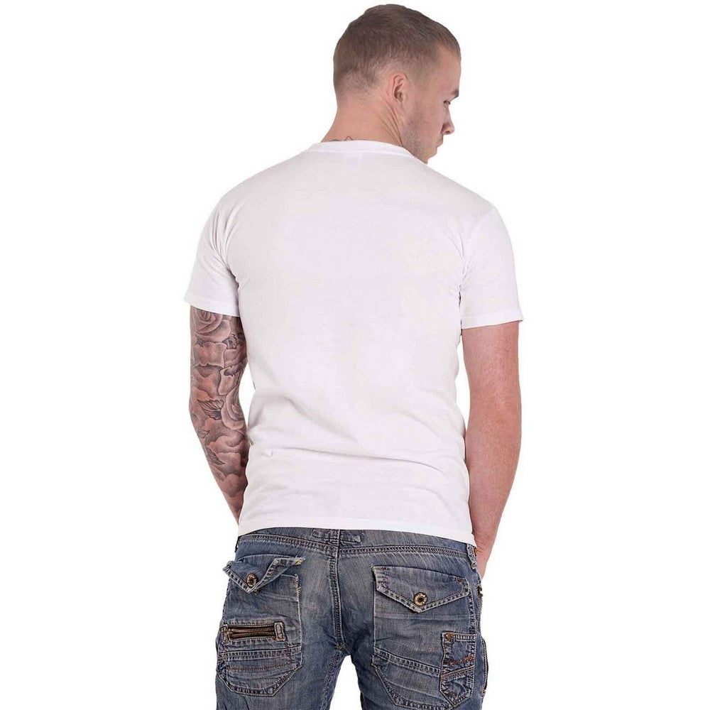 White - Lifestyle - Bon Jovi Unisex Adult Slippery When Wet Original Cover Cotton T-Shirt