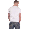 White - Back - Bon Jovi Unisex Adult Slippery When Wet Original Cover Cotton T-Shirt