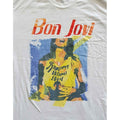 White - Pack Shot - Bon Jovi Unisex Adult Slippery When Wet Original Cover Cotton T-Shirt