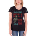 Black - Front - John Lennon Womens-Ladies Live In New York City T-Shirt